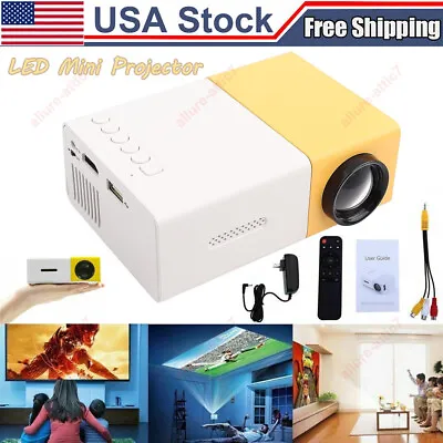 Portable Mini Projector LED HD 1080P Home Cinema Office Theater Movie Projector • $23.99