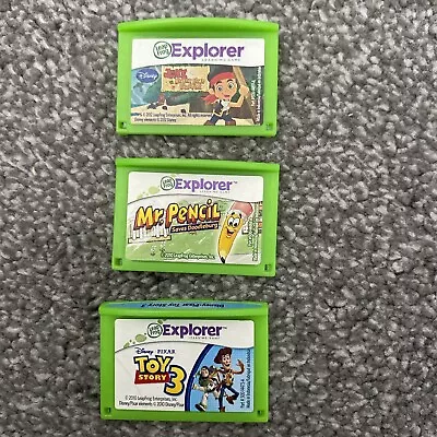 Leapfrog Leapster  Games Bundle For Leapster Explorer Mr Pencil/Toy Story 3/Jake • £5