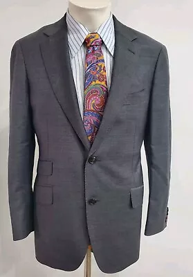 SuitSupply Mens Blazer 38 S Gray Wool Two Button Double Vented Surgeon Cuff  • $70