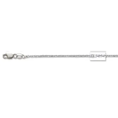 18k White Gold Rolo Cable Link Pendant Chain/Necklace 18  1.5 Mm  2.6 Grams • $302.68