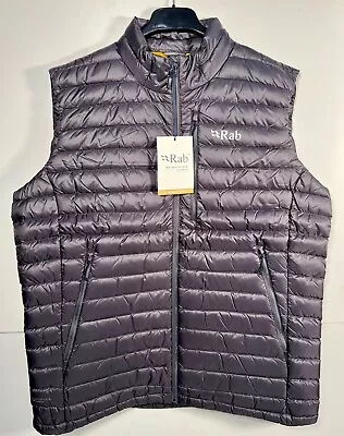 RAB MICROLIGHT Men's Grey Vest Size XL NEW RRP £140 • £70