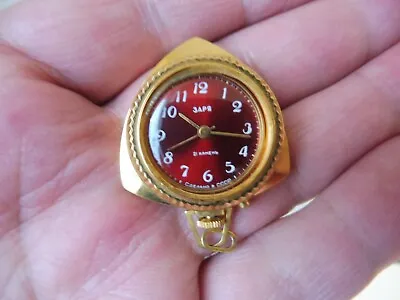 Very Beautiful Old Necklace Pendant Watch 3APR Cccp Gold Plated • $104.75