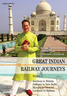 Great Indian Railway Journeys: Series 1 DVD (2018) Michael Portillo Cert E 2 • £7.48