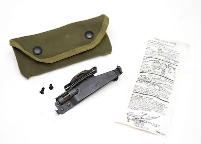 USGI WW2 1944 Grenade Launcher Sight In Canvas Pouch Complete Set • $19.95