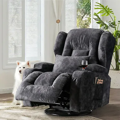 Swivel Recliner Chair Modern Reclining Sofas Home Theater Seating Club Chairs • $349.99