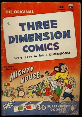 THREE DIMENSION COMICS Starring MIGHTY MOUSE #2 1953 No 3-D Glasses ST JOHN   • $19.99