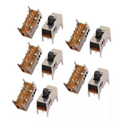 20Pcs 3 Position 8P 2P3T Panel Mount Mini Slide Switch Latching Power Switch • $8.49