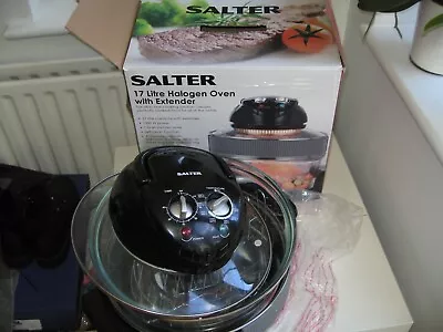 £30 • Buy Salter Large Halogen Oven With Extender Ring & Timer / 17L Used Boxed
