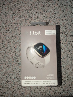 $150 • Buy Fitbit Sense Activity Tracker - Lunar White/Soft Gold Stainless Steel