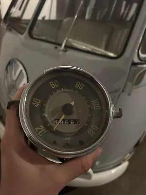 Vintage VW Bus/beetle VDO Speedometer 120 Km Works! 12V • $100