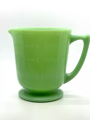 Vintage Style Depression Style Jadeite Green Glass 4 Cup Measuring Cup • $18