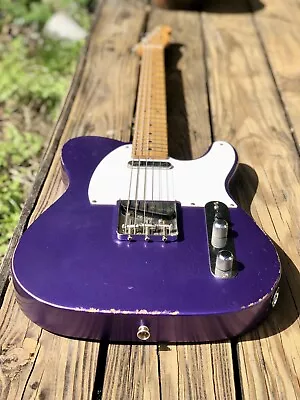 Fender Road Worn Telecaster- Nitro 7 Lbs 9 Oz Purple Tex Mex Pickups • $1299