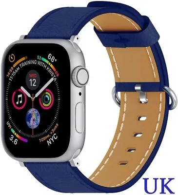 £14.99 • Buy ARTCHE Cowhide Leather Watch Strap For Apple Watch 42mm 44mm  Iwatch Sport Nike+