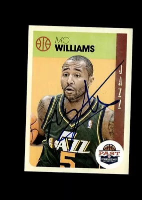 Mo Williams 2012-13 Panini Past & Present Jazz Authentic Autographed Card • $3.99