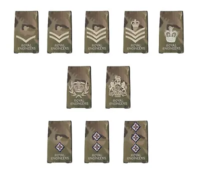 Royal Engineers MTP / Multicam Rank Slide  ( All Ranks British Military Army ) • £2.50