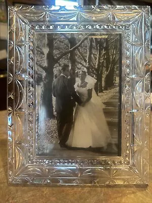 Mikasa Crystal Frame Serenade  Wedding Picture Frame 5 X 7 • $30