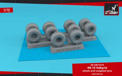 Armory AW72324 - 1/72 XB-70 Valkyrie Wheels W/ Weighted Tyres For: AMT ITA • $34.99