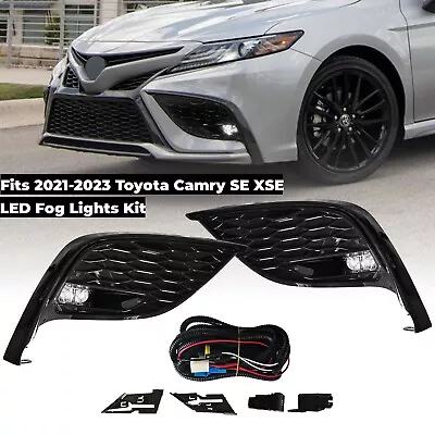 LED Fog Lights Kit Fits 2021-2023 Toyota Camry SE XSE With Bezel+Switch+Wiring • $75.92