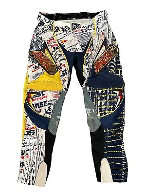 $59.99 • Buy Vintage Motocross Answer Racing Red Bull Collection James Stewart Pants Size 30