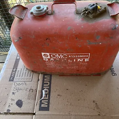 Vintage 5 Gal. OMC Outboard Motor Boat Marine GAS TANK FUEL CAN Johnson Evinrude • $125