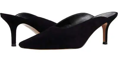 Brandy Black Suede Pelle Moda Mule Pumps • $29.99