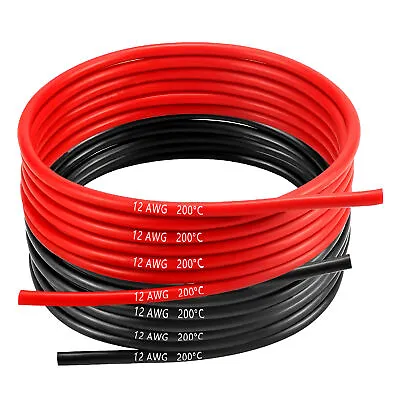 MMOBIEL 12 AWG Electrical Silicone Wire - 12 Gauge Tinned Copper Cable 2.5 M • £13.99