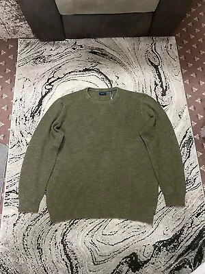 GANT Sunfaded Crew Neck Jumper Racing Green BNWT Size 4XL Men’s 8050143-301 • £50