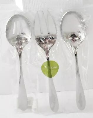 Heritage Mint LTD Stainless Reflections Set 3 Piece Large Serving Set New Unopen • $16.99