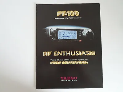 Yaesu Ft-100 (genuine Print Brochure Only)..............radio-spares-ireland • £19.99