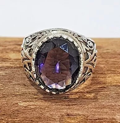 Most Popular Rainbow Moonstone Ring Solid 925 Silver Men's Birthday Ring All S41 • $18.15