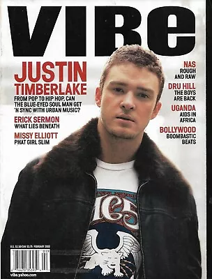 JUSTIN TIMBERLAKE - VIBE Magazine Feb 2003 - No Label • $8