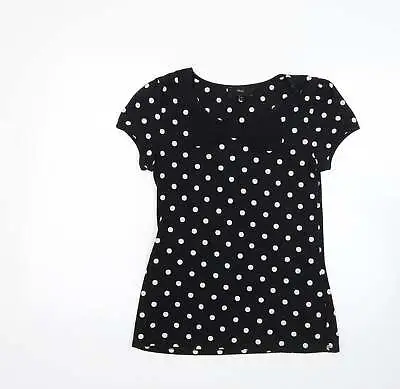 £3.50 • Buy NEXT Womens Multicoloured Polka Dot Cotton Basic T-Shirt Size 12 Round Neck