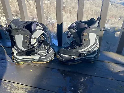 K2 Surefit Cirque HB Clicker Step-In Black Gray Snowboard Boots Women's 7 • $21