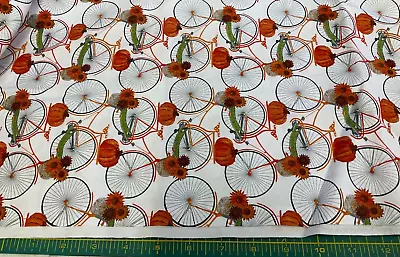 3 Wishes - Harvest Campers #3w-16634-bicycles-white By Beth Albert- Bty • $12.50