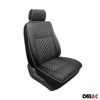 Leather Seat Cover For Mercedes Benz Vito W447 2014-2023 Diamond Black White 1 • $99.99