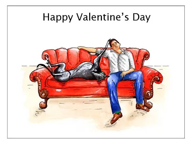 £4.99 • Buy Valentines Card Greyhound Whippet Lurcher Italian Gift - CUSTOM TEXT - Gifts