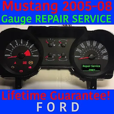 $74.99 • Buy Repair Service 2005 Ford Mustang Instrument Panel Gauge Cluster 05 06 07 08