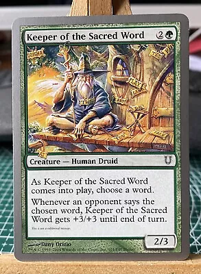 KEEPER OF THE SACRED WORD - MtG Unhinged - Common - MINT • £1