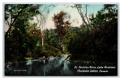 Skeleton River Muskoka Lakes Ontario Canada UNP DB Postcard T5 • $5.95