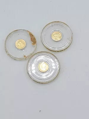 Us 14k Liberty Twenty Dollars Miniature Coins Lot Of  3  • $200