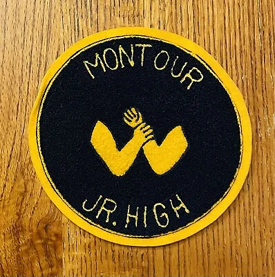 Vintage 1970s Montoursville Jr High Standard Pennant Felt Patch Student Council • $24.47