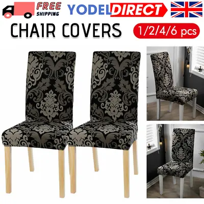 £5.69 • Buy Dining Chair Seat Covers Spandex Slip Banquet Home Protective Stretch Covers UK