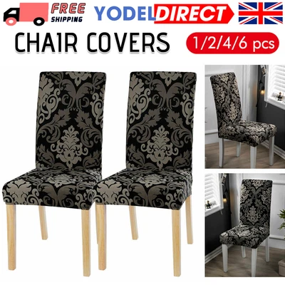 £5.69 • Buy Dining Chair Seat Covers Spandex Slip Banquet Home Protective Stretch Covers UK