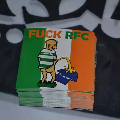 X25 F**K RFC 8x8cm Stickers - Inspired By Celtic Ireland Ultras Casuals Football • $8.30