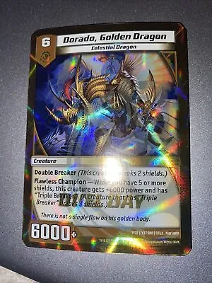 Kaijudo X1 DORADO GOLDEN DRAGON Duel Day Foil Promo P18 Y1PRM DUEL MASTERS 2012 • $4.99