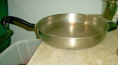 Vintage Farberware 12  Inch Stainless Skillet Aluminum Clad NO LID USA • $26.99
