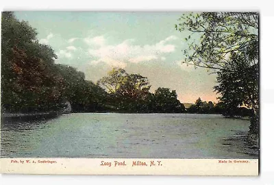 Jwd15d: LONG POND MILTON NY Scarce Chromolitho Postcard Circa 1908 Postcard • $10.95