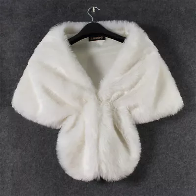 Faux Fur Scarf Collar Women's Warmer Shawl Stole Neck Scarves Wraps Gift • $20.71