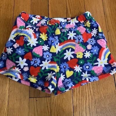 Mini Boden Girls Toweling Shorts Size 3 Multicolor Euc • $11.99