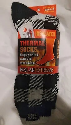 1 Pair Polar Extreme Insulated Thermal Socks With Fleece Lining Men Size 6-12  • $11